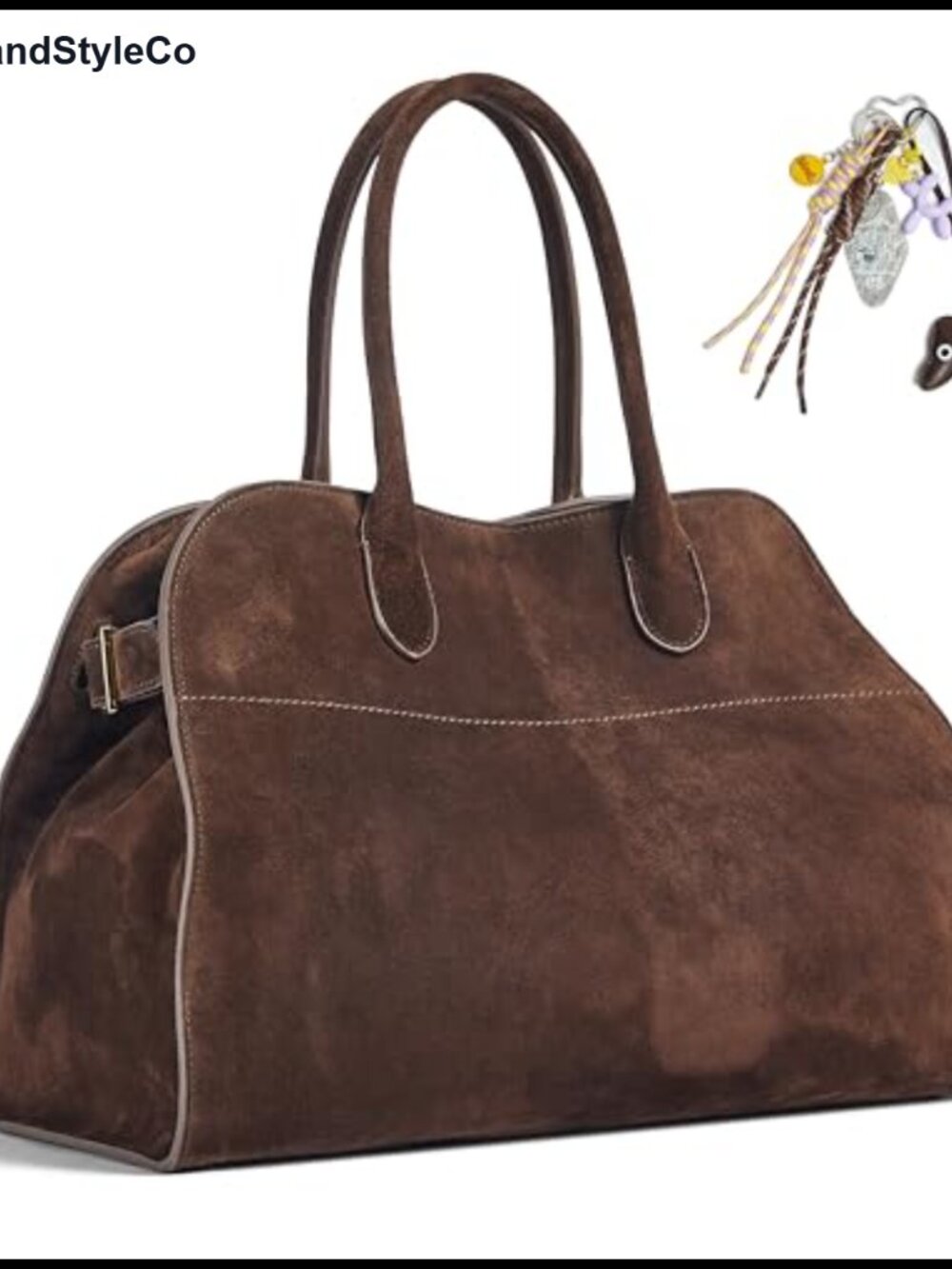 Faux Suede Hobo Bag Large Tote Handbag for Women Everyday Office
